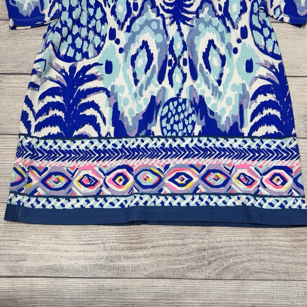 Lilly Pulitzer Women's Beacon Dress‎ Tropical Call Me Serene Blue XXS NWT Beach - Picture 2 of 5